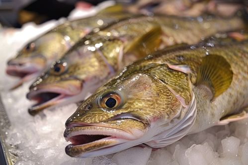 海產(chǎn)品食材水產(chǎn)銀鱈魚 攝影圖